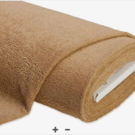 Tela de toalla de color beige