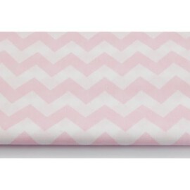 Tela “Zig Zag ” de color rosa/blanco