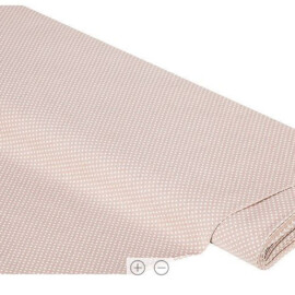 Tela de color beige con lunares
