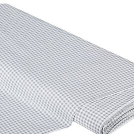 Tela de cuadros Vichy de color gris