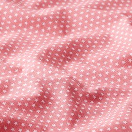 Tela color rosa con estrellas
