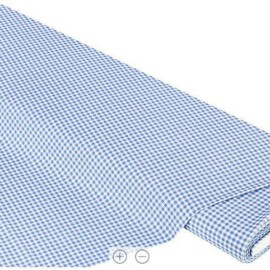 Tela de cuadros Vichy de color azul