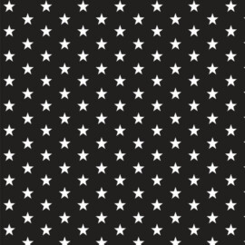 Tela color negro con estrellas