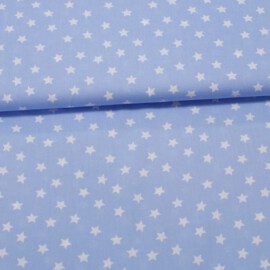 Tela color azul con estrellas