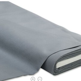Tela de algodón gris claro