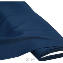 Tela de algodón azul oscuro