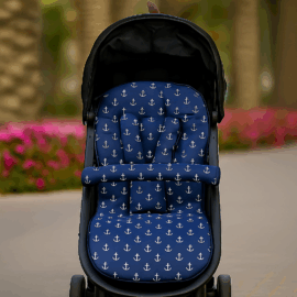 Conjunto a juego para  "Joie", anclas de color azul marino