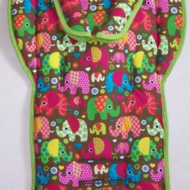 Conjunto a juego para "Mountain" , elefantes color  marrón