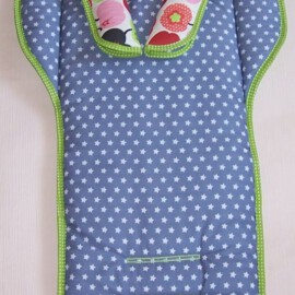 Conjunto a juego para  "Emmaljunga ", estrellas color gris /verde