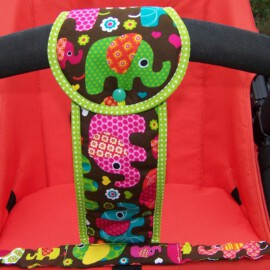 Correa de entrepierna para carrito de bebé ,dibujos de elefantes