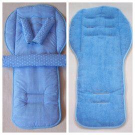 Conjunto a juego para  "Emmaljunga ", estrellas color azul