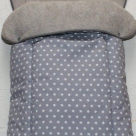 Saco para silla de paseo "Hartan/Teutonia" ,estrellas sobre fondo gris