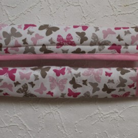 2 x Fundas para manillares, Mariposas rosa