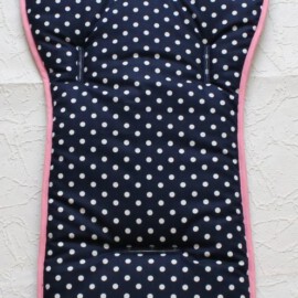 Colchoneta para "Joolz ", lunares color azul