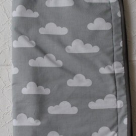 Manta para silla de paseo, nubes gris