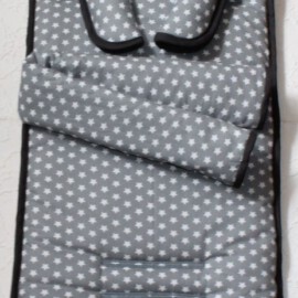 Conjunto a juego para  "Britax", estrellas gris
