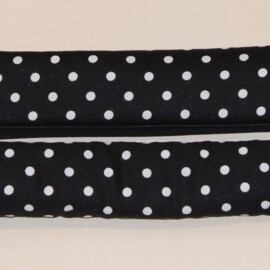 2 x Fundas para manillares, lunares color negro