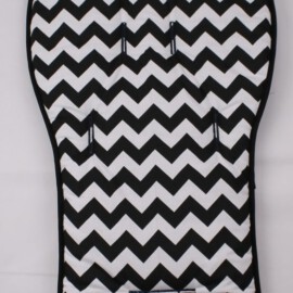 Colchoneta para "Joolz ", ZigZag color blanco/negro
