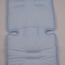 Colchoneta para "Maclaren" , rayas de color azul