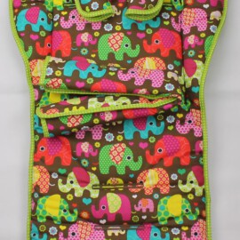 Conjunto a juego para  "Emmaljunga" , elefantes color marrón
