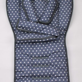 Conjunto a juego para  "Emmaljunga" , estrellas gris oscuro