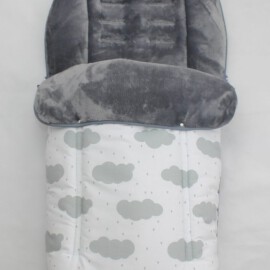Saco para silla de paseo”Joie”, nubes blanco/gris