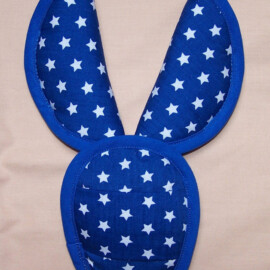 Cubre cinturones para silla de coche, estrellas azul