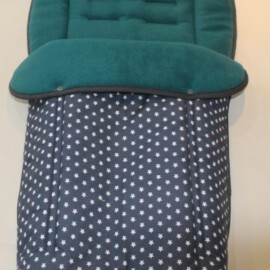 Saco para silla de paseo "Joie" ,Estrellas color gris oscuro /petróleo