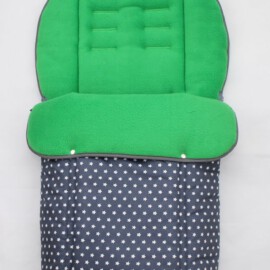 Saco para silla de paseo "Joie" ,Estrellas color gris oscuro  /verde