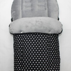 Saco para silla de paseo "Joie" ,Estrellas color negro/gris