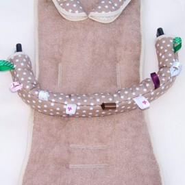 Conjunto a juego para  "Britax", estrellas beige