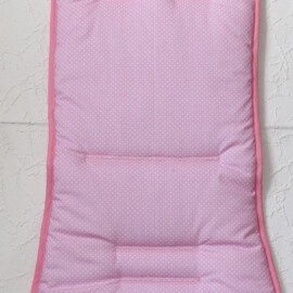 Colchoneta para  "Baby Jogger", Tela de color pink con lunares