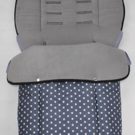 Saco para silla de paseo "Joie" ,Estrellas color gris oscuro/gris