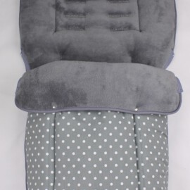 Saco para silla de paseo"Joie", Lunares gris