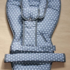 Conjunto a juego para  " Quinny ",Estrellas gris