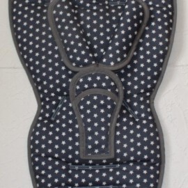 Conjunto a juego para  " Quinny ", Estrellas gris oscuro