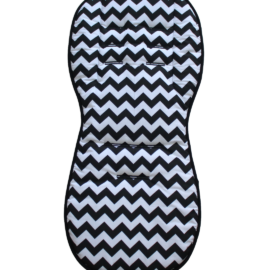 Colchoneta para "Joie" , Zig Zag ” de color negro / blanco