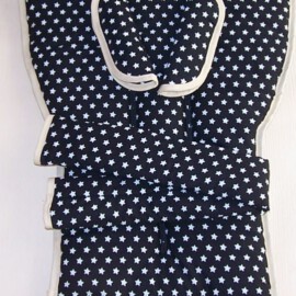 Conjunto a juego para  "Bugaboo" ,Estrellas de color negro