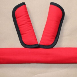 Funda para la barra + cubrecinturones , color rojo liso