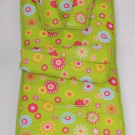 Conjunto a juego para  "Britax", dibujos de flores