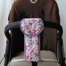 Correa de entrepierna para carrito de bebé ,mariposas