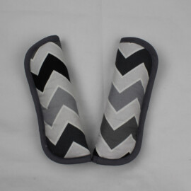 Cubre cinturones ,Zigzag de color negro/blanco