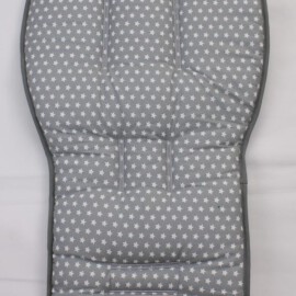 Colchoneta para "Joolz ",Estrellas gris /felpa gris