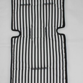 Colchoneta para "Maclaren" , Tela de rayas en color negro