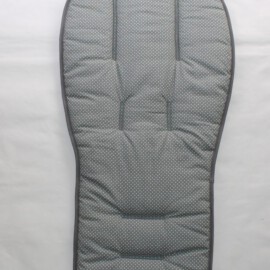 Colchoneta para "Bugaboo" , Tela de color gris  con lunares