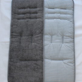 2 Colchonetas para  "Mountain Duet" ,rayas de color gris/blanco