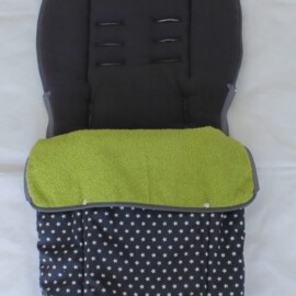 Saco para silla de paseo "Joie" , color gris oscuro con estrellas