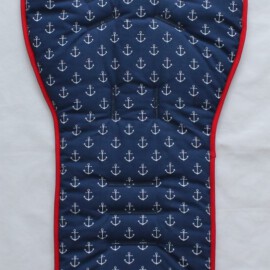 Colchoneta para "Emmaljunga , tela color azul con anclas