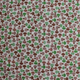 Tela beige con dibujos de setas