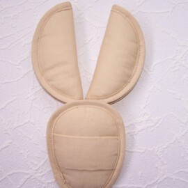 Cubre cinturones con almohadilla ,liso beige
